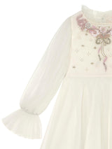 Rosy Ribbons Tulle Dress