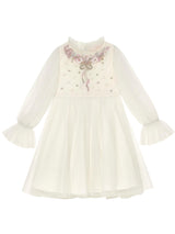 Rosy Ribbons Tulle Dress