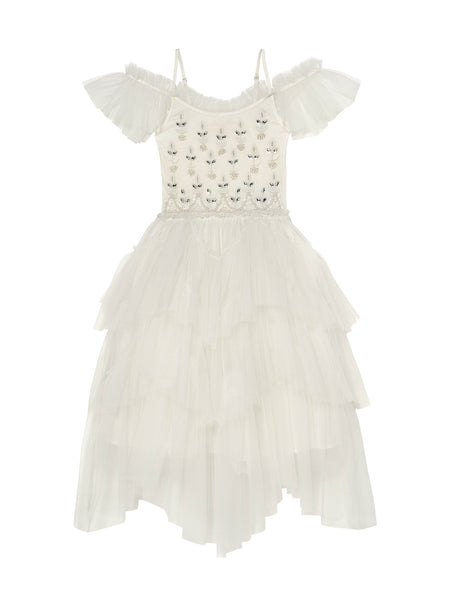 Calliope Tutu Dress Milk / 3-4 Years / Shell: (Knitted Fabric 100% Cotton, Net Fabric 100% Nylon) Lining: (Woven Fabric 100% Cotton) exclusive of