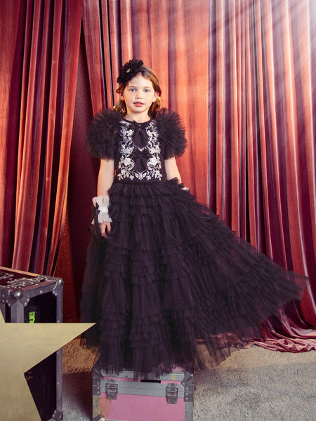 Hepburn Long Black Tutu Dress