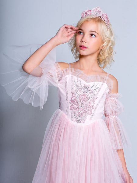 princess dress with tiara Luxury Princess Dress