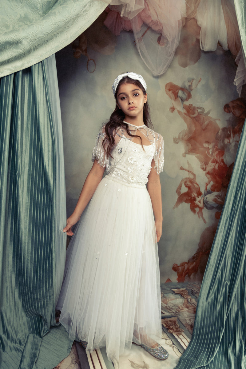 Ceramic Tutu Dress Milk / 12 Years / Shell: (Knitted Fabric 100% Cotton, Net Fabric 100% Nylon) Lining: (Woven Fabric 100% cotton) Exclusive of Ceramic Tutu Dress Milk / 12 Years / Shell: (Knitted Fabric 100% Cotton, Net Fabric 100% Nylon) Lining: (Woven Fabric 100% cotton) Exclusive of