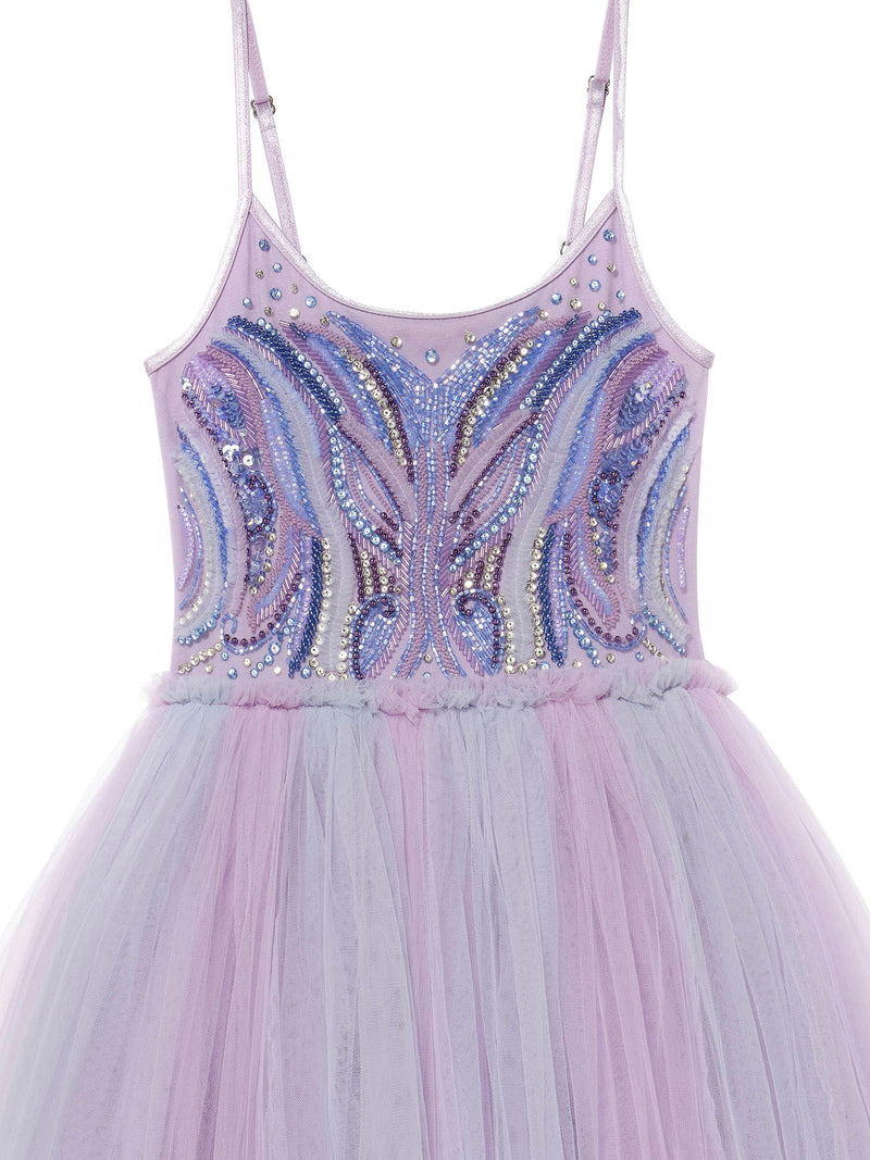 sequin tutu dress Blue Tulle Sequin Tutu Dress for Girls | Puffy Sleeve Pageant & Birthday Dress