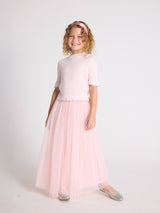 Pink Classic Skirt & Elyseé Top Two Piece Set | Value $215