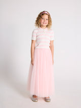 Pink Classic Skirt & Strawberry Sorbet Top Two Piece Set | Value $215