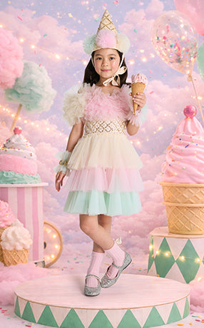 epic threads ice cream dress NWT Girls Epic Threads Big Girls Retro Ice Cream-Print Smocked Dress Size M Te