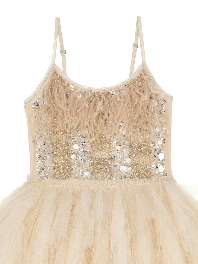 Gold Radiance Tutu Dress Linen / 6-7 Years / Shell: (Knitted Fabric 100% Cotton, Net Fabric 100% Nylon) Lining: (Woven Fabric 100% cotton) Exclusive Gold Radiance Tutu Dress Linen / 6-7 Years / Shell: (Knitted Fabric 100% Cotton, Net Fabric 100% Nylon) Lining: (Woven Fabric 100% cotton) Exclusive