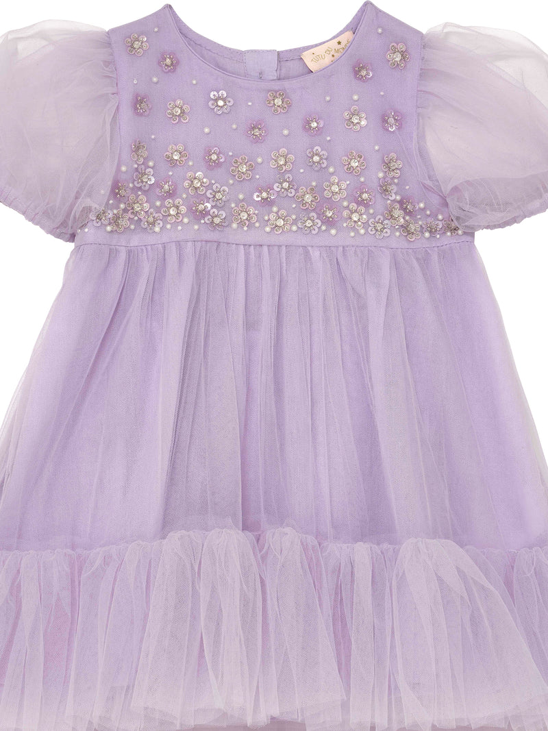Bébé Orchid Radiance Tulle Dress