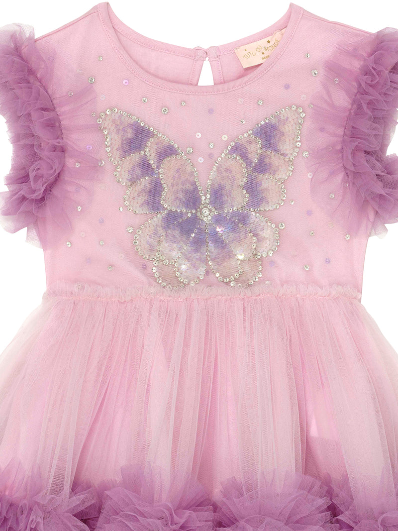 butterfly jersey tutu dress Girls Pink Butterfly Tutu Dress for 3-7 Years with FREE Pink Hair Scru Aroy Kids
