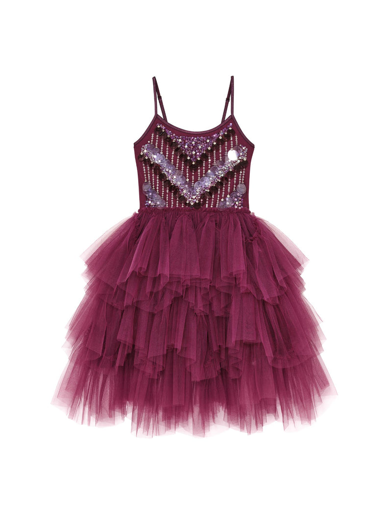 Royal Debut Tutu Dress Blackberry / 14 Years / Shell: (Knitted Fabric 100% Cotton, Net Fabric 100% Nylon) Lining: (Woven Fabric 100% Cotton) exclusive Royal Debut Tutu Dress Blackberry / 14 Years / Shell: (Knitted Fabric 100% Cotton, Net Fabric 100% Nylon) Lining: (Woven Fabric 100% Cotton) exclusive