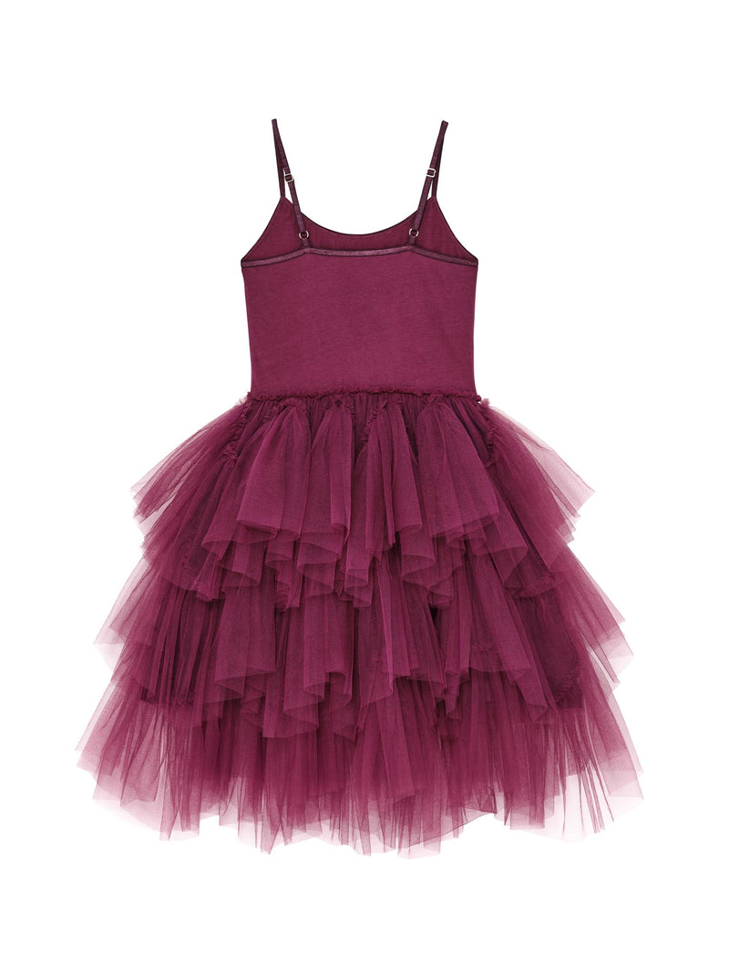 Royal Debut Tutu Dress Blackberry / 4-5 Years / Shell: (Knitted Fabric 100% Cotton, Net Fabric 100% Nylon) Lining: (Woven Fabric 100% cotton) Royal Debut Tutu Dress Blackberry / 4-5 Years / Shell: (Knitted Fabric 100% Cotton, Net Fabric 100% Nylon) Lining: (Woven Fabric 100% cotton)