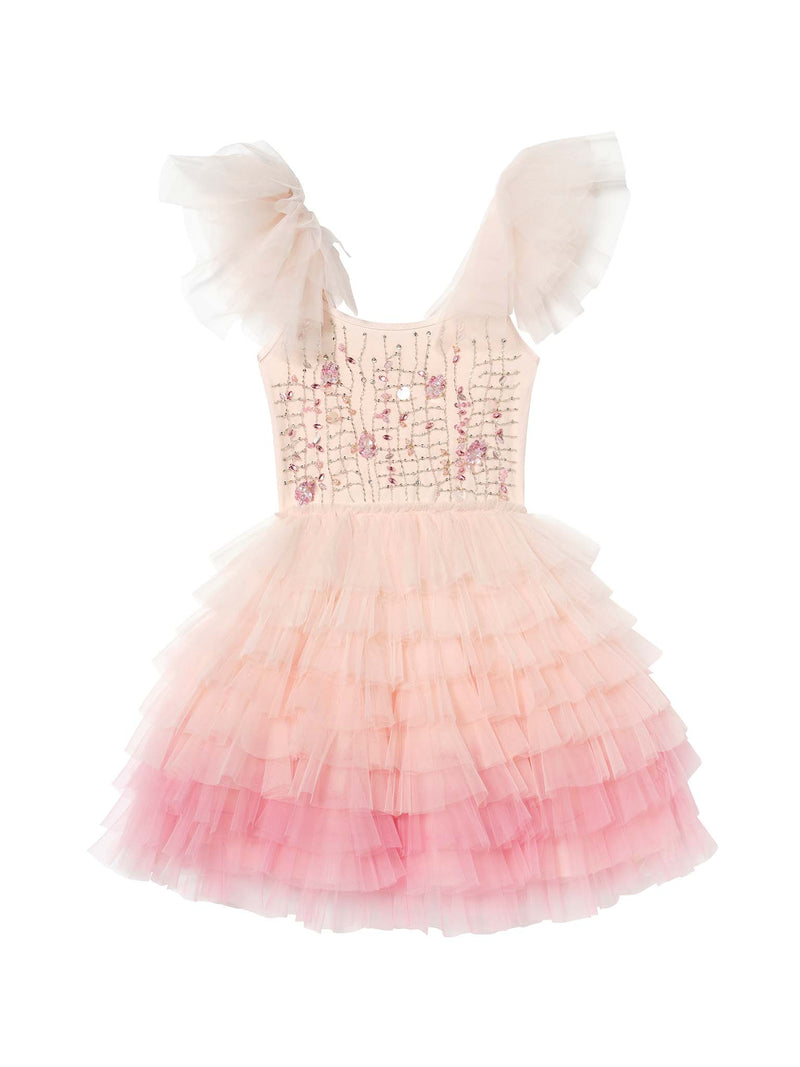 Coral Cascade Tutu Dress