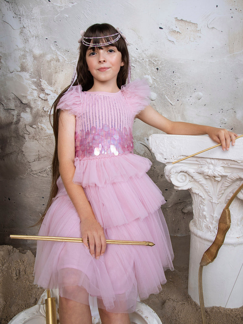 Tutu Du Monde Kids, Aphrodite embellished cotton tulle dress, Kids, Pink, Y 6/7, Dresses