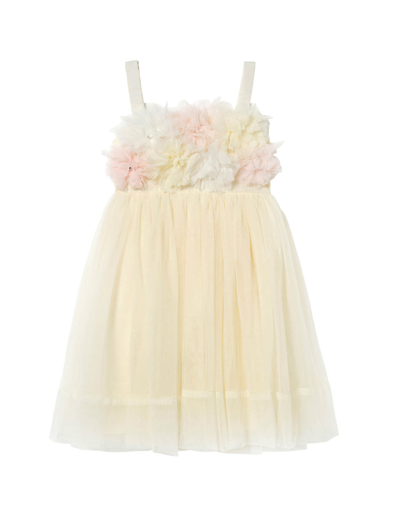 strapless open back dress Tutu du Monde Girl's Tide Blossom Tulle Dress, Size 2-11, Daffodil, 2-3Y, Toddler Girls Apparel Dresses