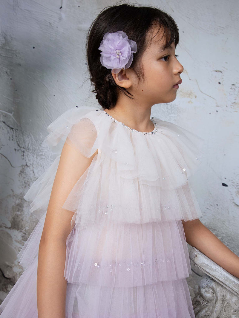 トップス Treat Girl's tulle frill jersey Josette Tulle Dress – Tutu Du Monde US