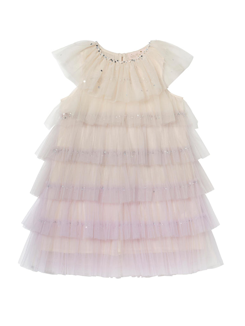 トップス Treat Girl's tulle frill jersey Josette Tulle Dress – Tutu Du Monde US