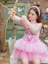Coral Blush Tulle Dress