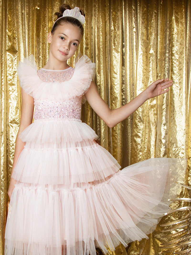 Elira Tutu Dress Tiara / 2-3 Years / Shell: (Knitted Fabric 100% Cotton, Net Fabric 100% Nylon) Lining: (Woven Fabric 100% cotton) Exclusive of