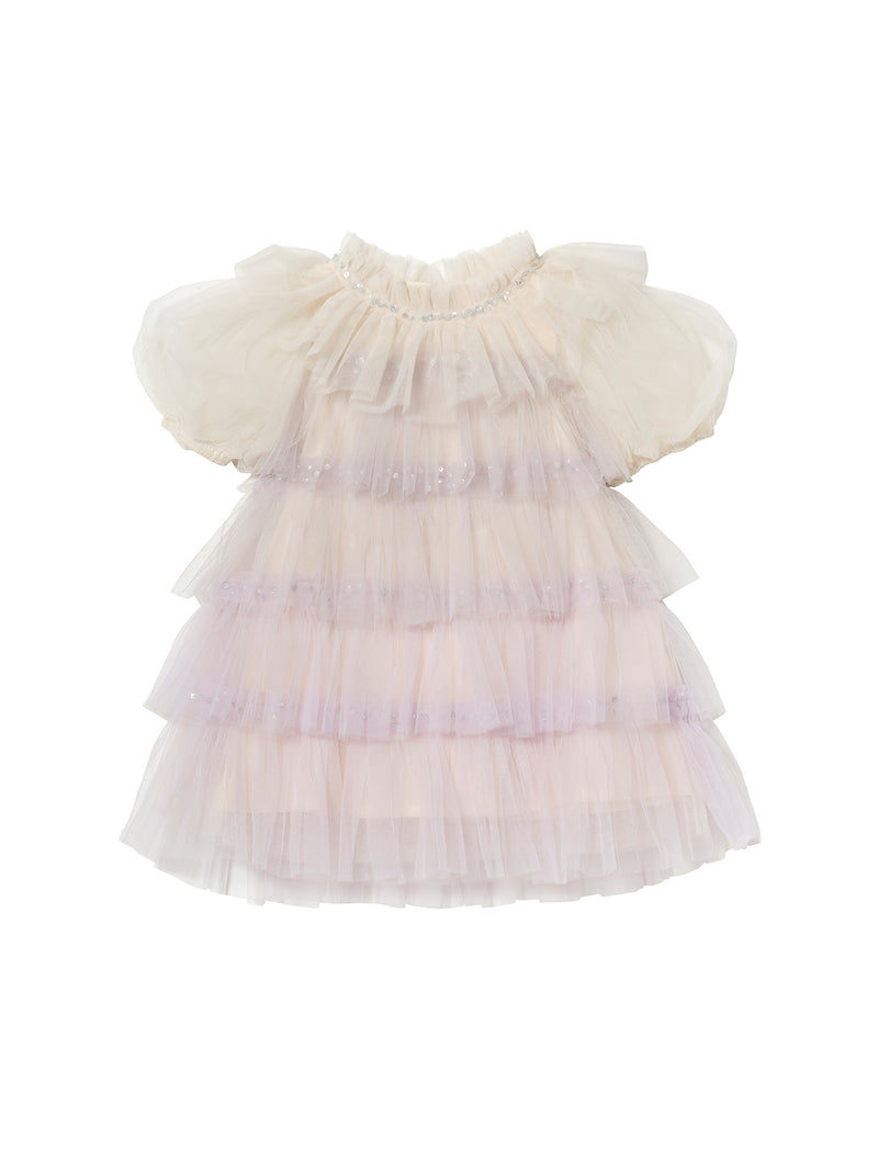 Bb Love Parade Tulle Dress Tattered Sail Mix / 3-6 Months / Shell: (Net Fabric 100% Nylon) Lining: (Woven Fabric 100% cotton) Exclusive of