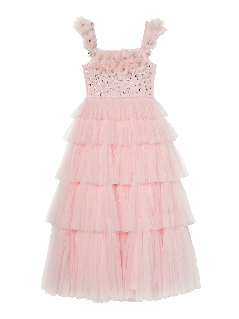 Tutu Du Monde-Girls Pink Tiered Tulle Dress Tutu Du Monde-Girls Pink Tiered Tulle Dress