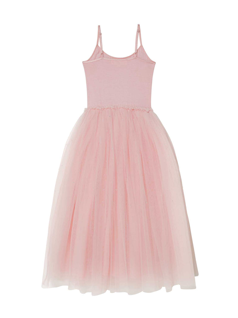 Shimmering Shore Tutu Dress Satin Bow / 6-7 Years / Shell: (Knitted Fabric 100% Cotton, Net Fabric 100% Nylon) Lining: (Woven Fabric 100% cotton)