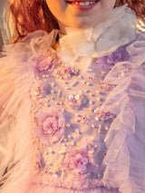 Violet Velvet Tutu Dress