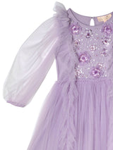 Violet Velvet Tutu Dress