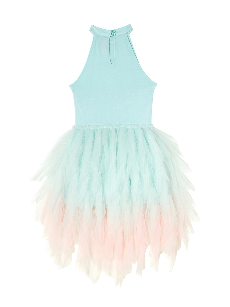 Stardom Blue Halter Neck Tutu Dress