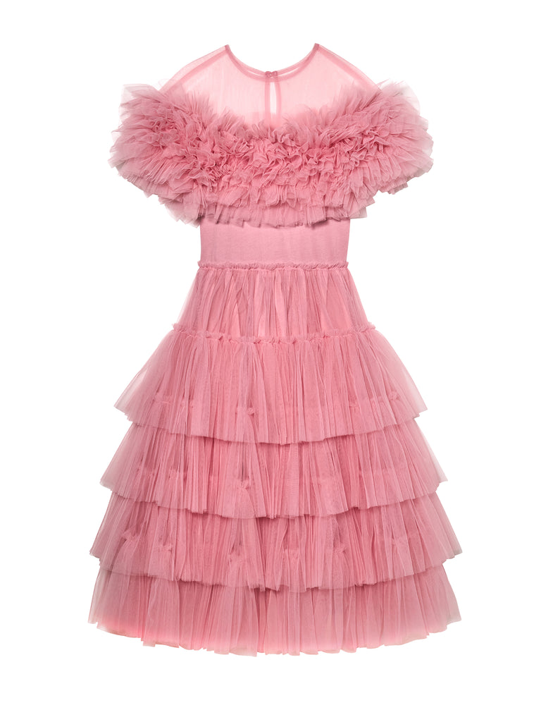 how much tulle to make a tutu dress Ponderosa Tutu Dress Peach Blush / 4-5 Years / Shell: (Knitted Fabric 100% Cotton, Net Fabric 100% Nylon) Lining: (Woven Fabric 100% cotton) Exclusive