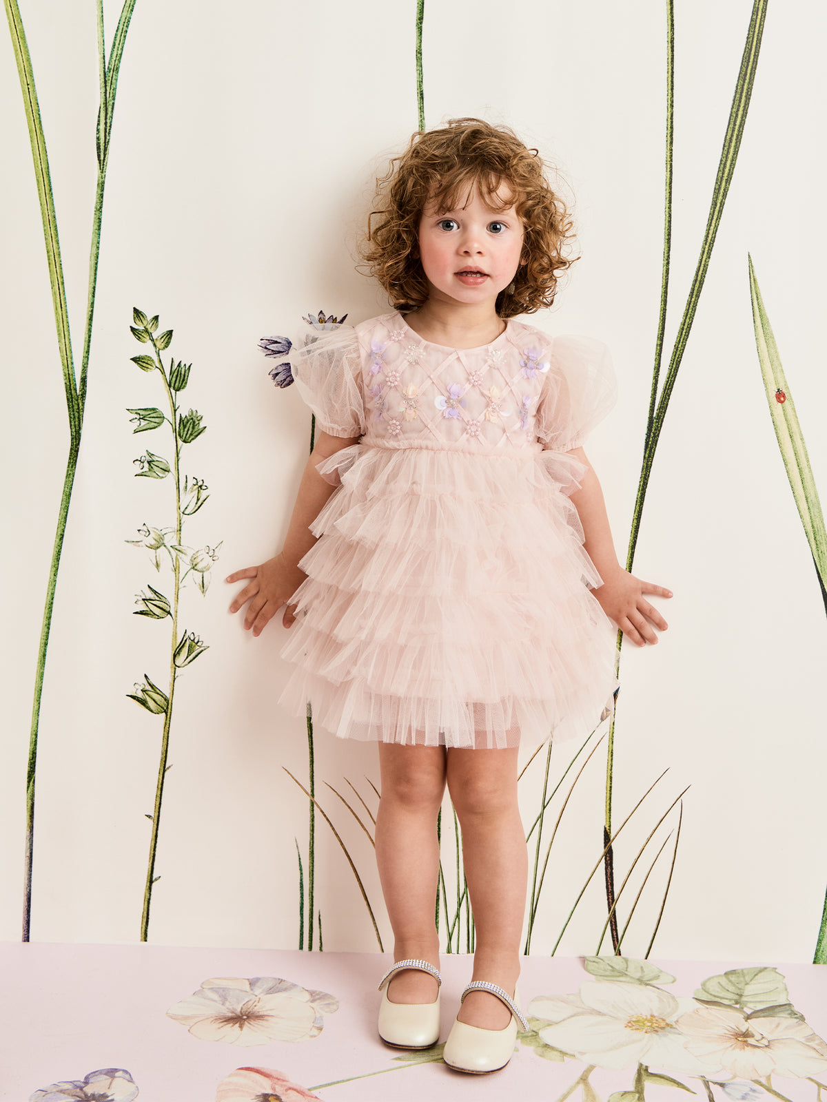 3 HA Appliqué Dresses In Soft Tulle newest US 8/130 cm (for Tigg1100)