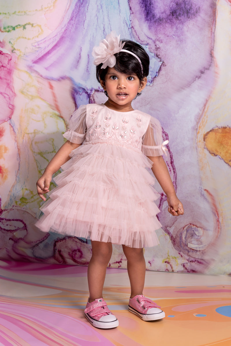 field of dreams dress pink Dive into the enchantment of the Fleur Harris 'Field of Dreams' Signature Tutu Dress in the mesmerizing 'Soft Aqua' hue! The soft cotton elastane jersey bodice showcases Fleur's stunning illustrations, while