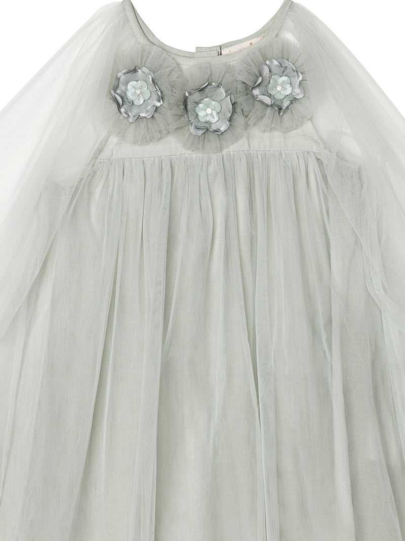 Bébé Smokey Petal Tulle Dress