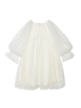 Snowy Petal Tulle Dress