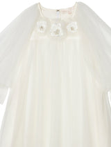 Snowy Petal Tulle Dress