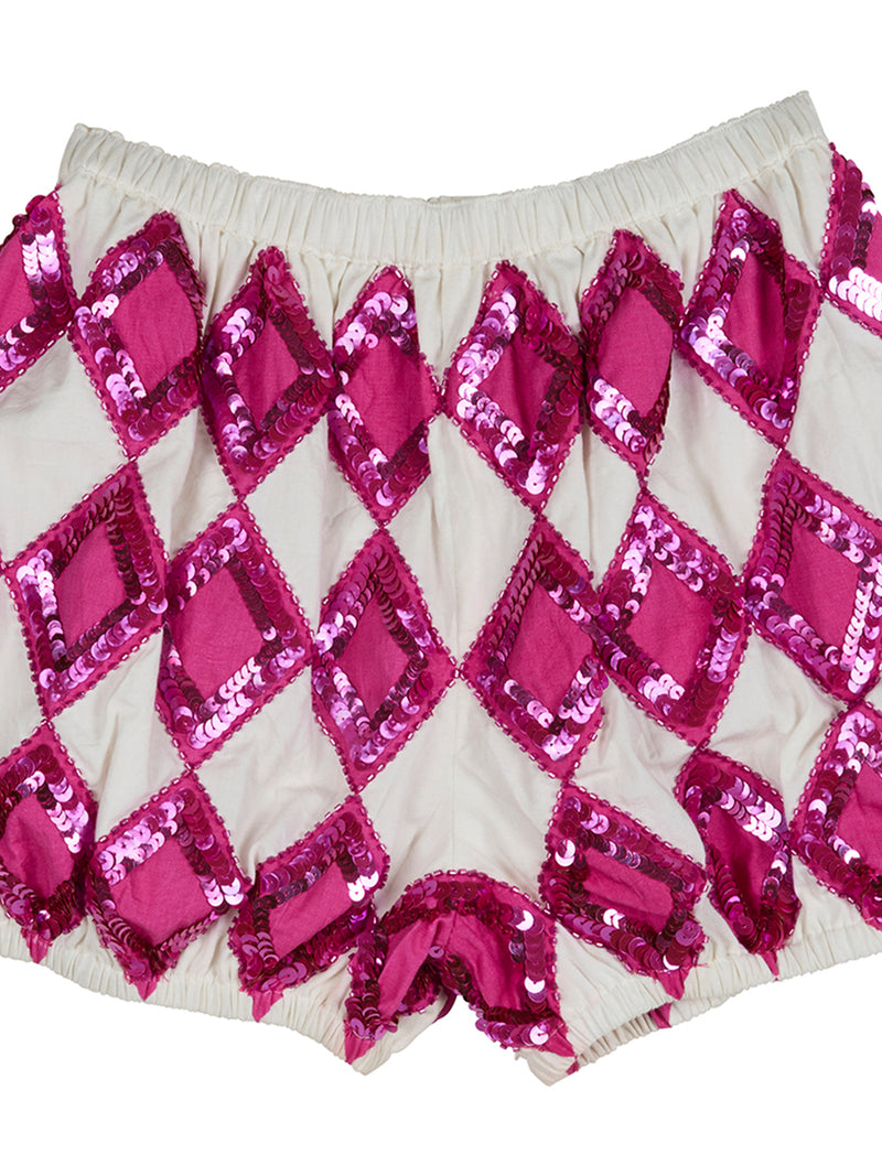 Aislor Meisjes glitter turnpak met shorts, strass, mouwloos leotard Aislor Meisjes glitter turnpak met shorts, strass, mouwloos leotard