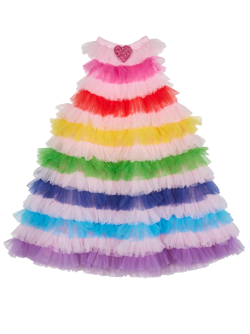 Rainbow Glow Tulle Dress | Tutu du Monde Rainbow / 3-4 Years / Shell: (Net Fabric 100% Nylon) Lining: (Woven Fabric 100% Cotton) Rainbow Glow Tulle Dress | Tutu du Monde Rainbow / 3-4 Years / Shell: (Net Fabric 100% Nylon) Lining: (Woven Fabric 100% Cotton)
