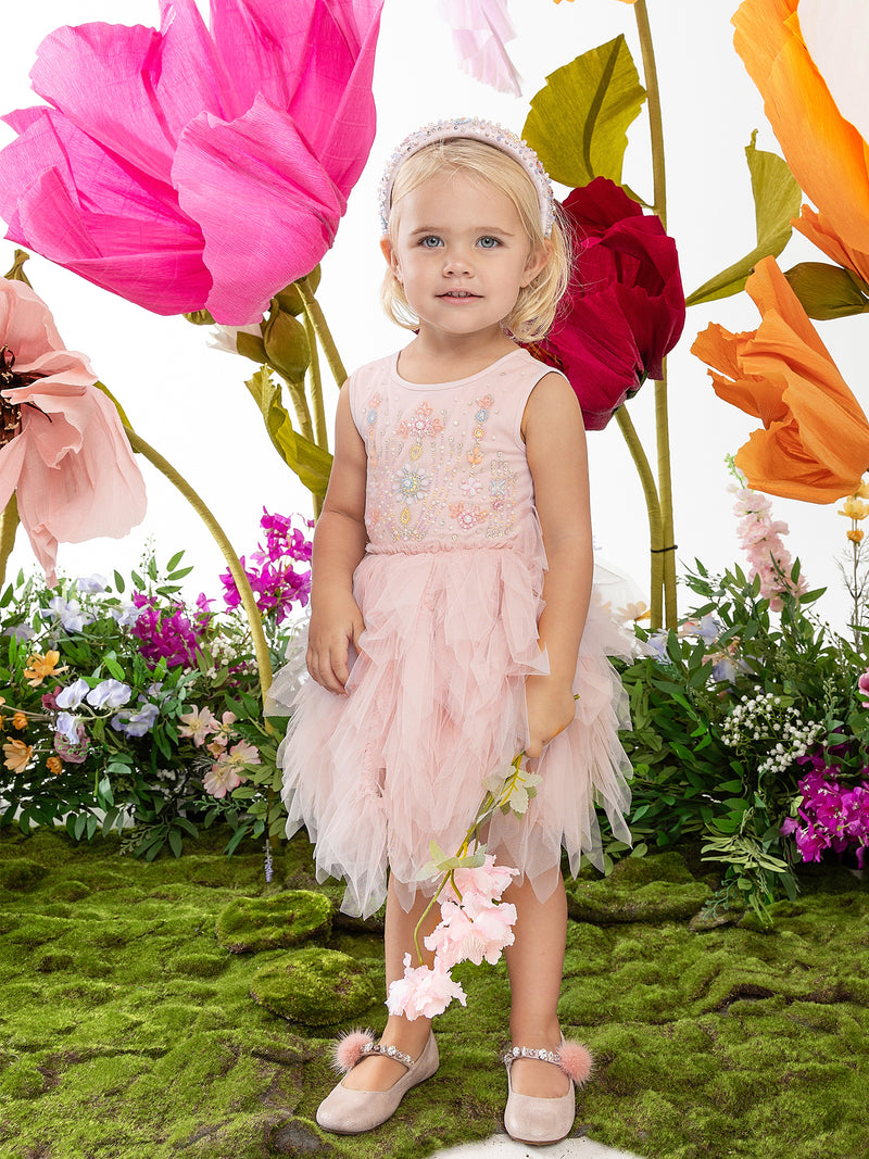 Tutu du Monde-Baby Girls Pink Ruffled Tulle Dress Set Tutu du Monde-Baby Girls Pink Ruffled Tulle Dress Set