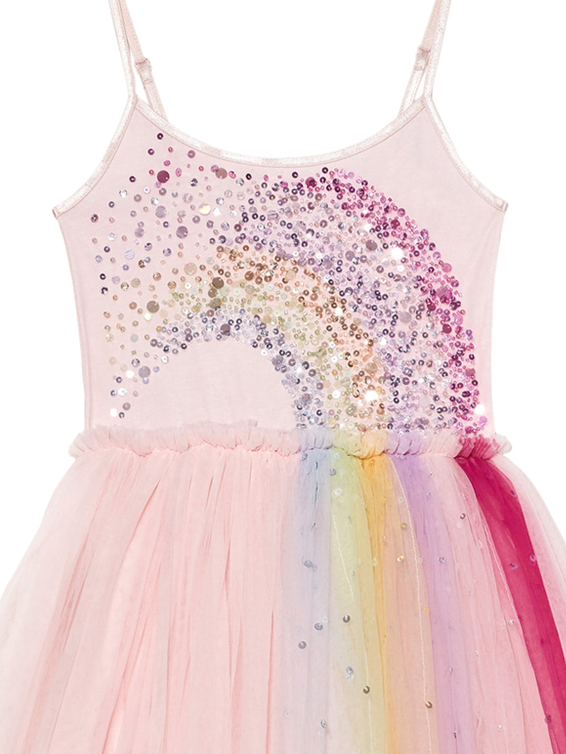 pink rainbow dress Pink Rainbow Birthday Girl Dress, Unicorn Theme Birthday Party, Girls Dress Size 5, 6 Years Birthday Dress, Fancy Costume Princess Dress