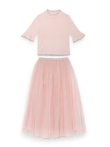 Pink Classic Skirt & Elyseé Top Two Piece Set | Value $215