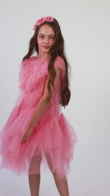 Lacquer Tulle Dress