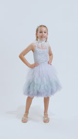 Azure Mirage Tutu Dress