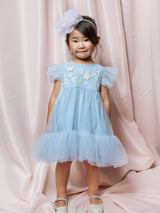 Bébé Blue Orchid Tulle Dress